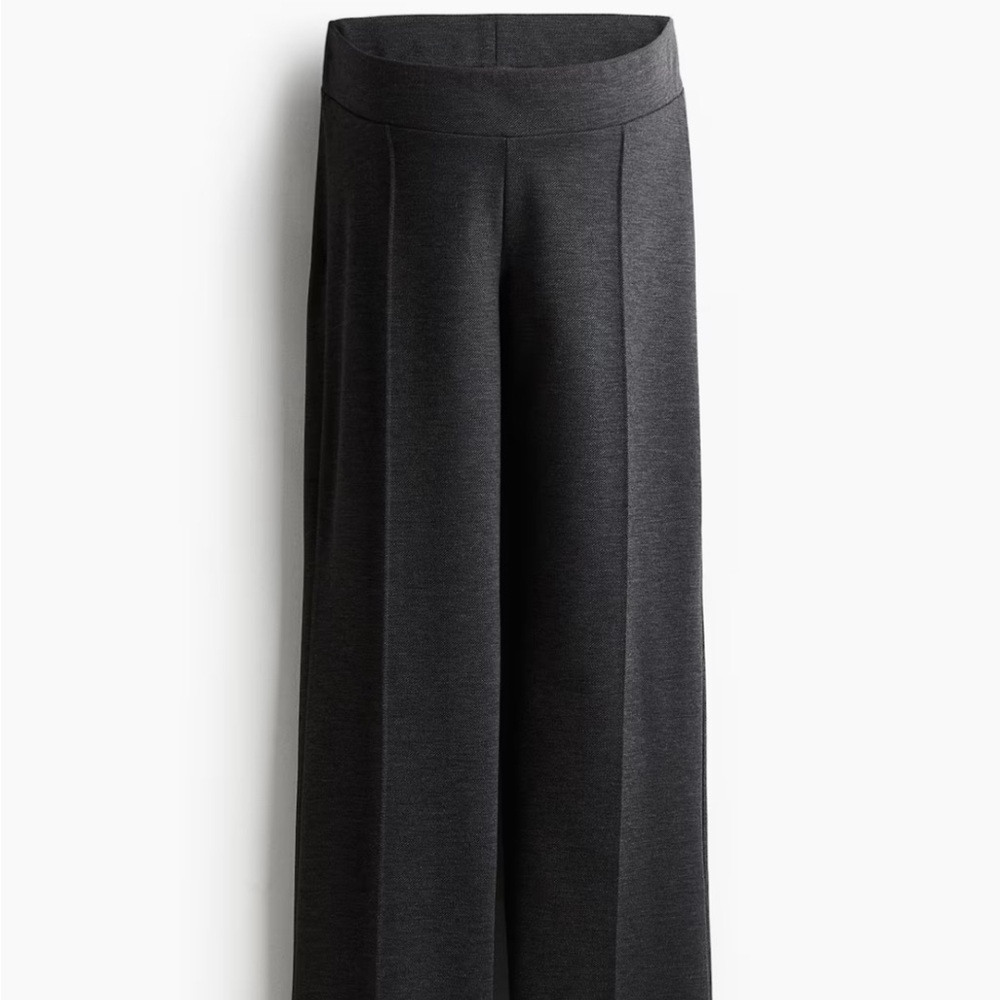 H&M Mama dark grey bootleg dress pants